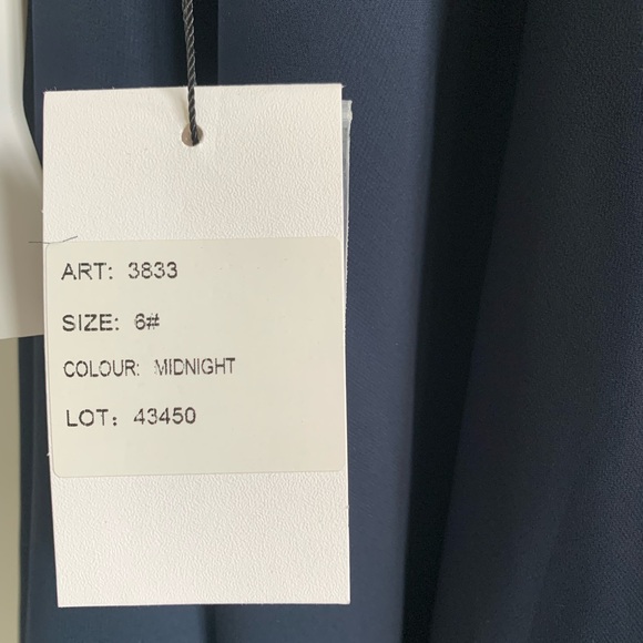 Alyce Paris Sty 3833 Dark Blue Midnight Formal Dress NWT Size 6 Homecoming Prom - Picture 7 of 8